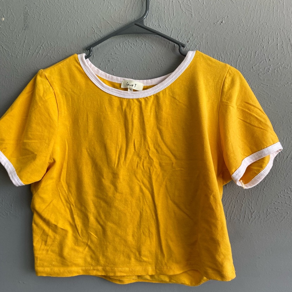 Yellow Crop Top